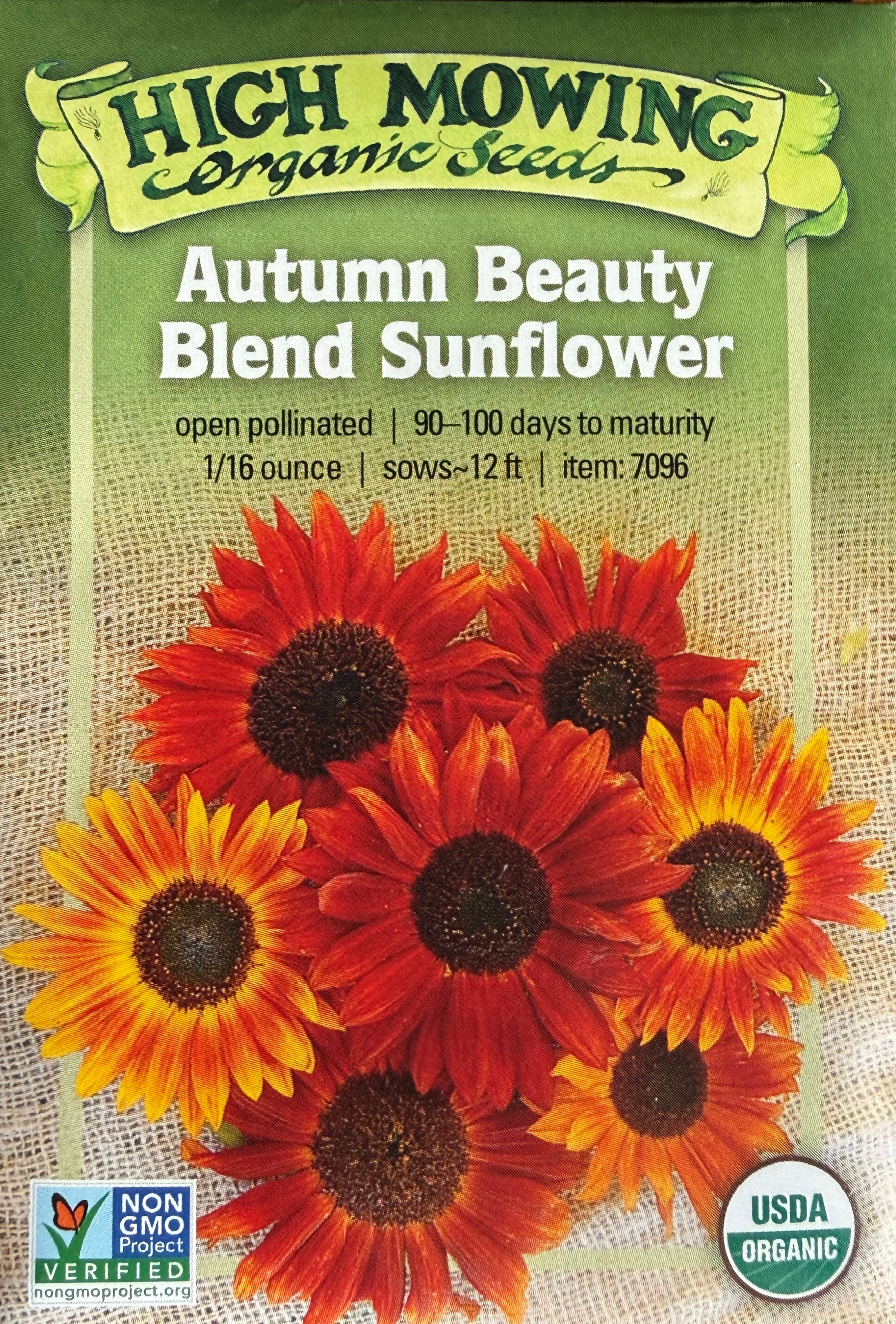 High Mowing Autumn Beauty Blend seed packet